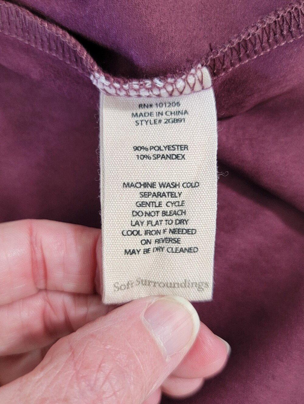 Soft Surroundings Shape Drape Faux Suede Open Cardigan Burgandy Cascading Large - Picture 6 of 8